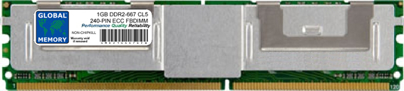 1GB DDR2 667MHz PC2-5300 240-PIN ECC FULLY BUFFERED DIMM (FBDIMM) MEMORY RAM FOR COMPAQ SERVERS/WORKSTATIONS (1 RANK NON-CHIPKILL)